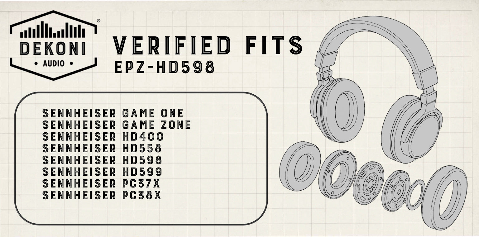 Replacement Earpads for Sennheiser HD598/599, PC37X, PC38X Headphones