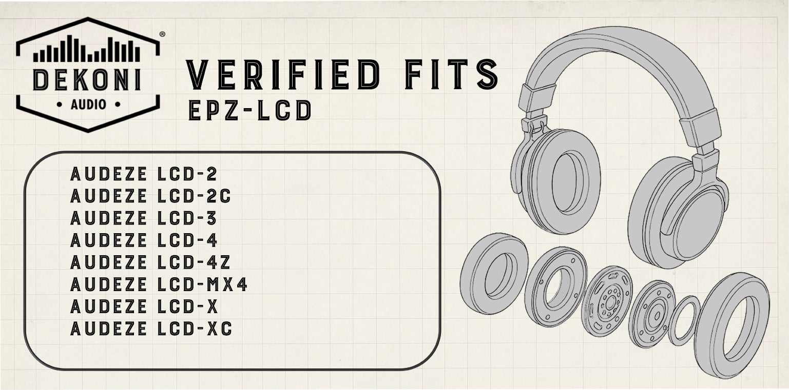 Ear Pads for Audeze LCD Series Headphones - Fits variants of LCD-2, LCD-3, LCD-4, LCD-X
