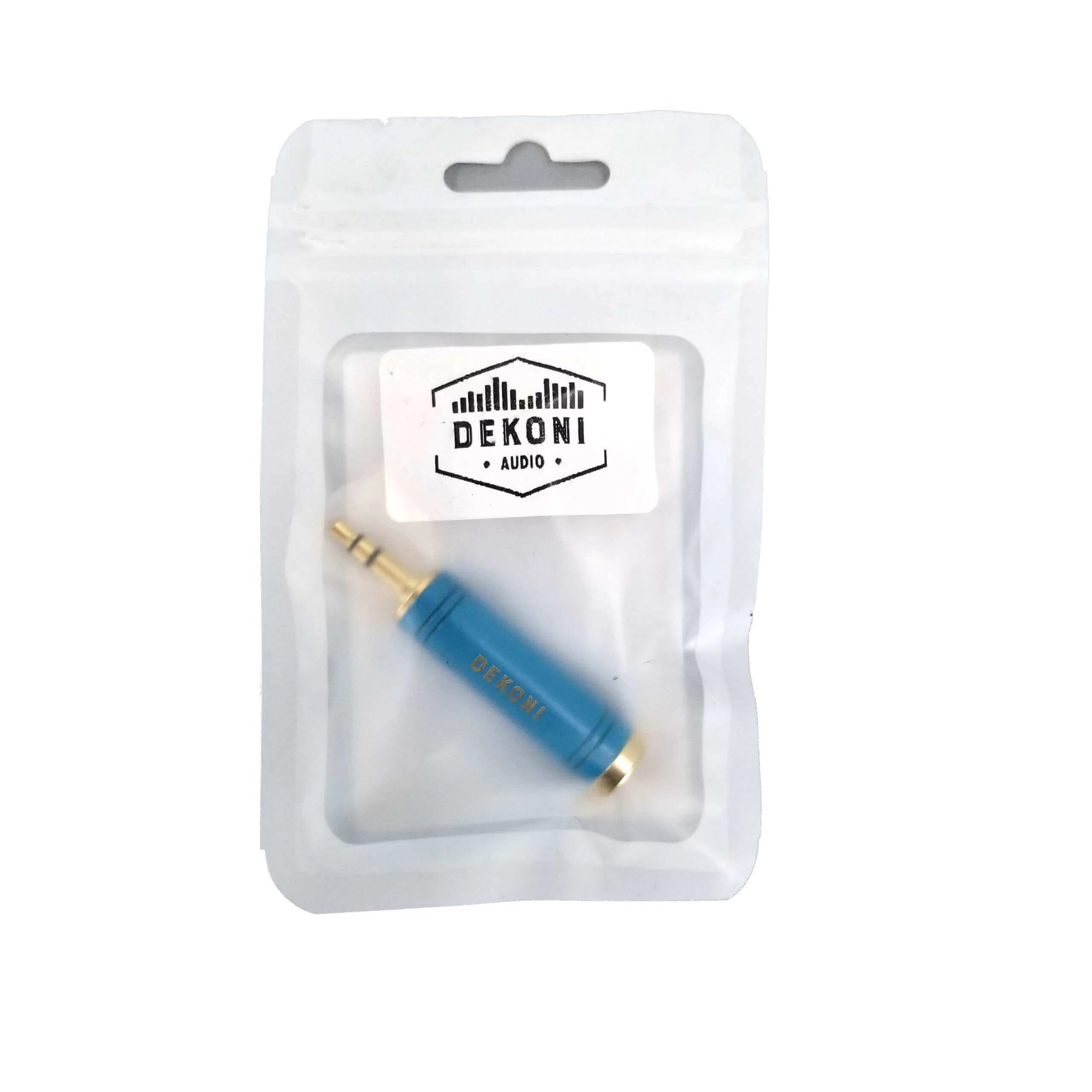 Dekoni Blue Headphone Adapter - 1/4 Inch to 3.5mm