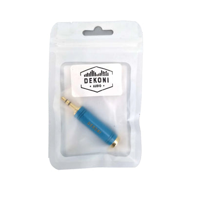 Dekoni Blue Headphone Adapter - 1/4 Inch to 3.5mm