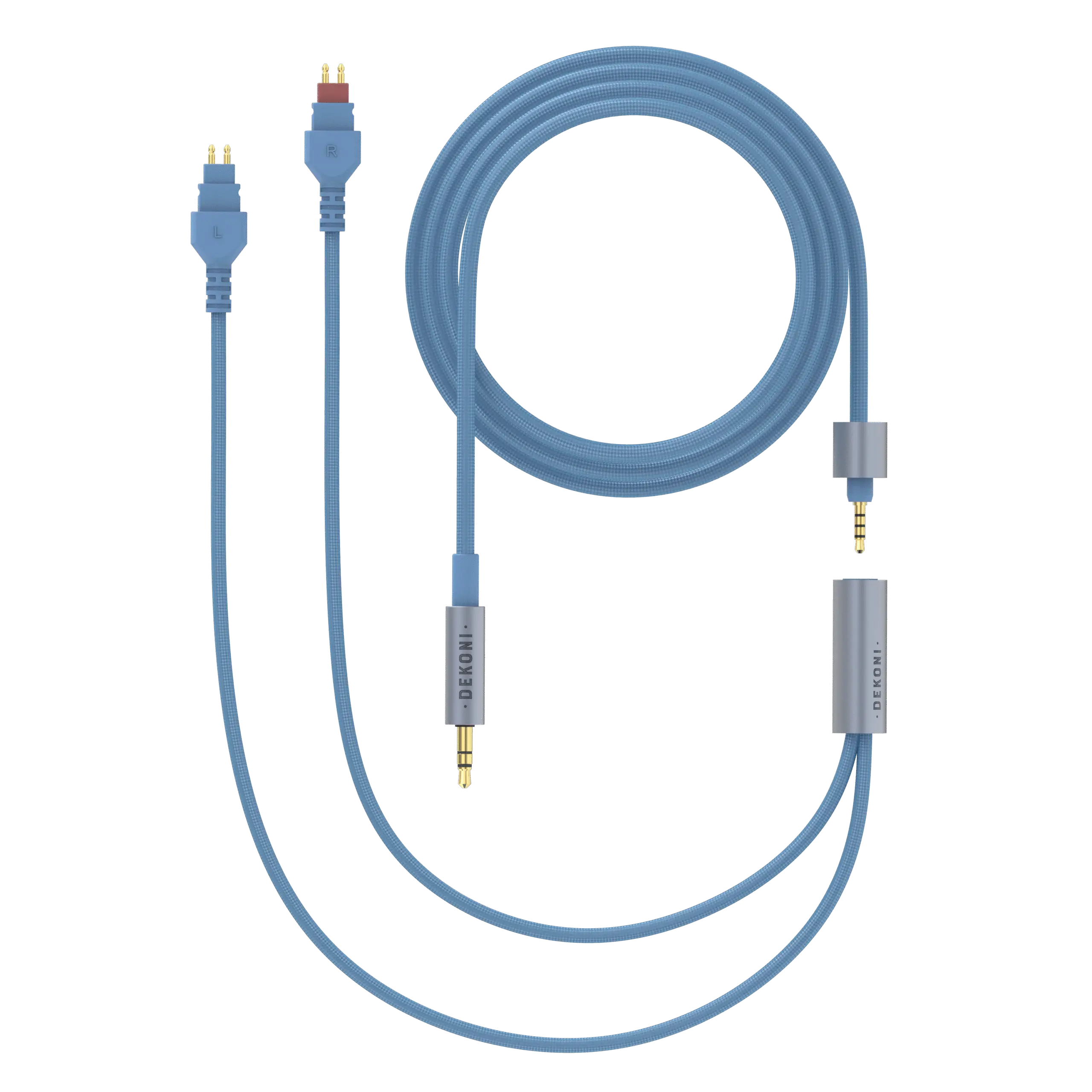Dekoni Audio Ensemble 1/8" 64" Nylon Jacket Cable with HD600 Headphone Connectors