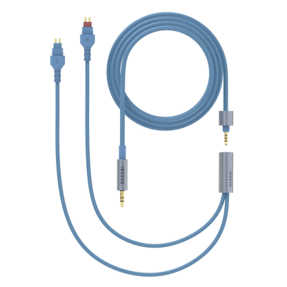 Dekoni Audio Ensemble 1/8" 64" Nylon Jacket Cable with HD600 Headphone Connectors
