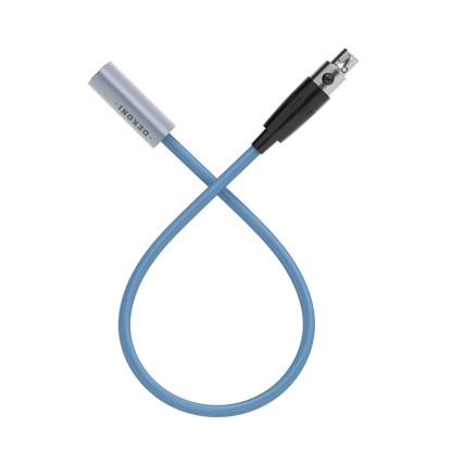 Dekoni Audio Ensemble Post-Split Nylon Wrapped Cable with Single 3-pin Mini XLR