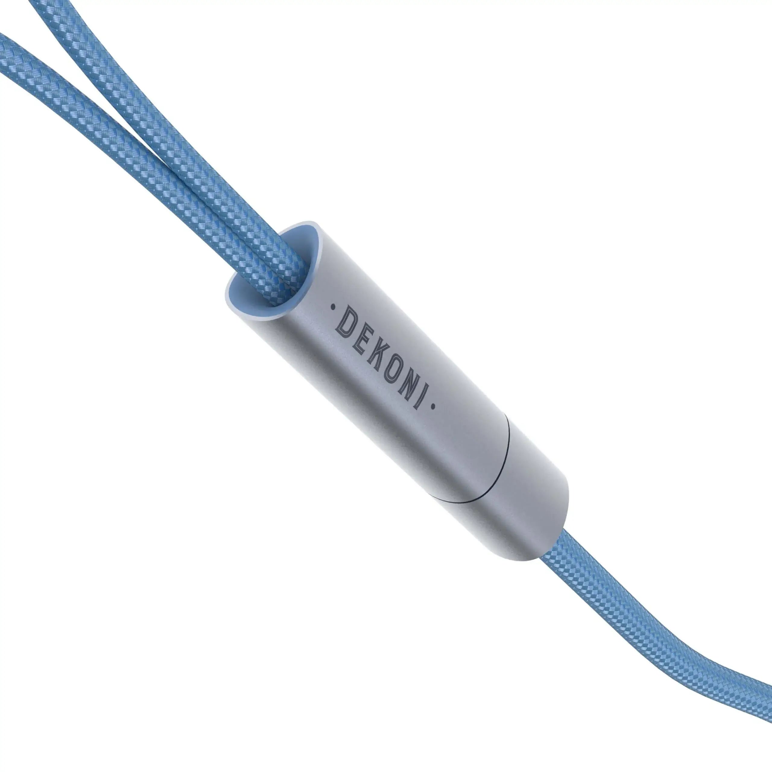 Postsplit 3.5mm Connectors with Silver Braided Cable