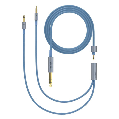 Dekoni Audio Ensemble 1/4" 52" Nylon Wrapped Cable with 3.5mm Headphone Connectors
