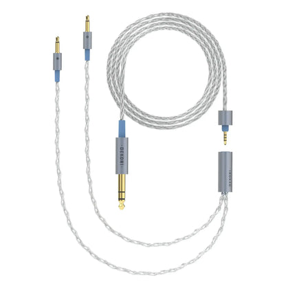 Dekoni Audio Ensemble 1/4" 64" Braided Cable with 3.5mm Headphone Connectors