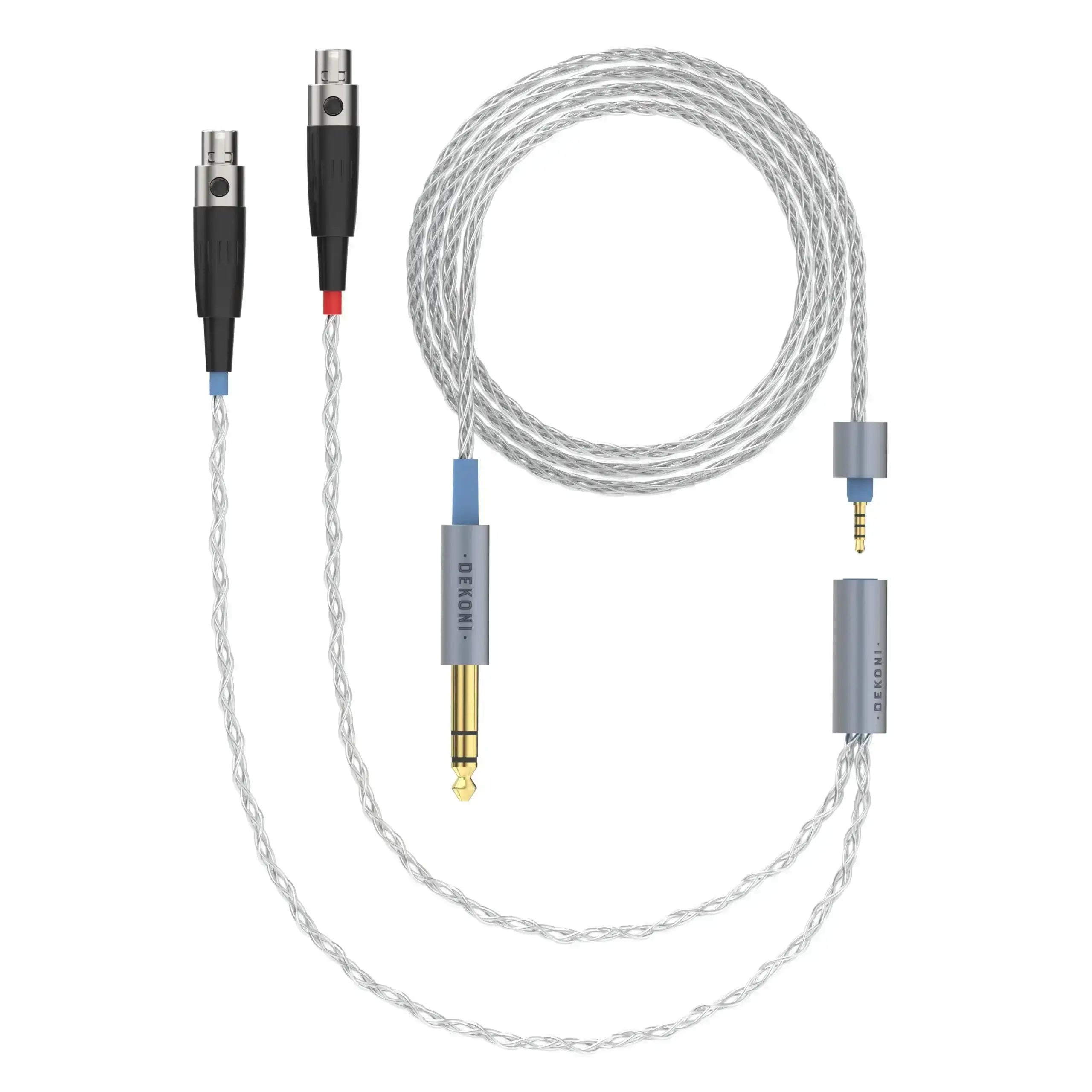 Dekoni Audio Ensemble 1/4" 64" Braided Cable with 4-pin Mini XLR Headphone Connectors