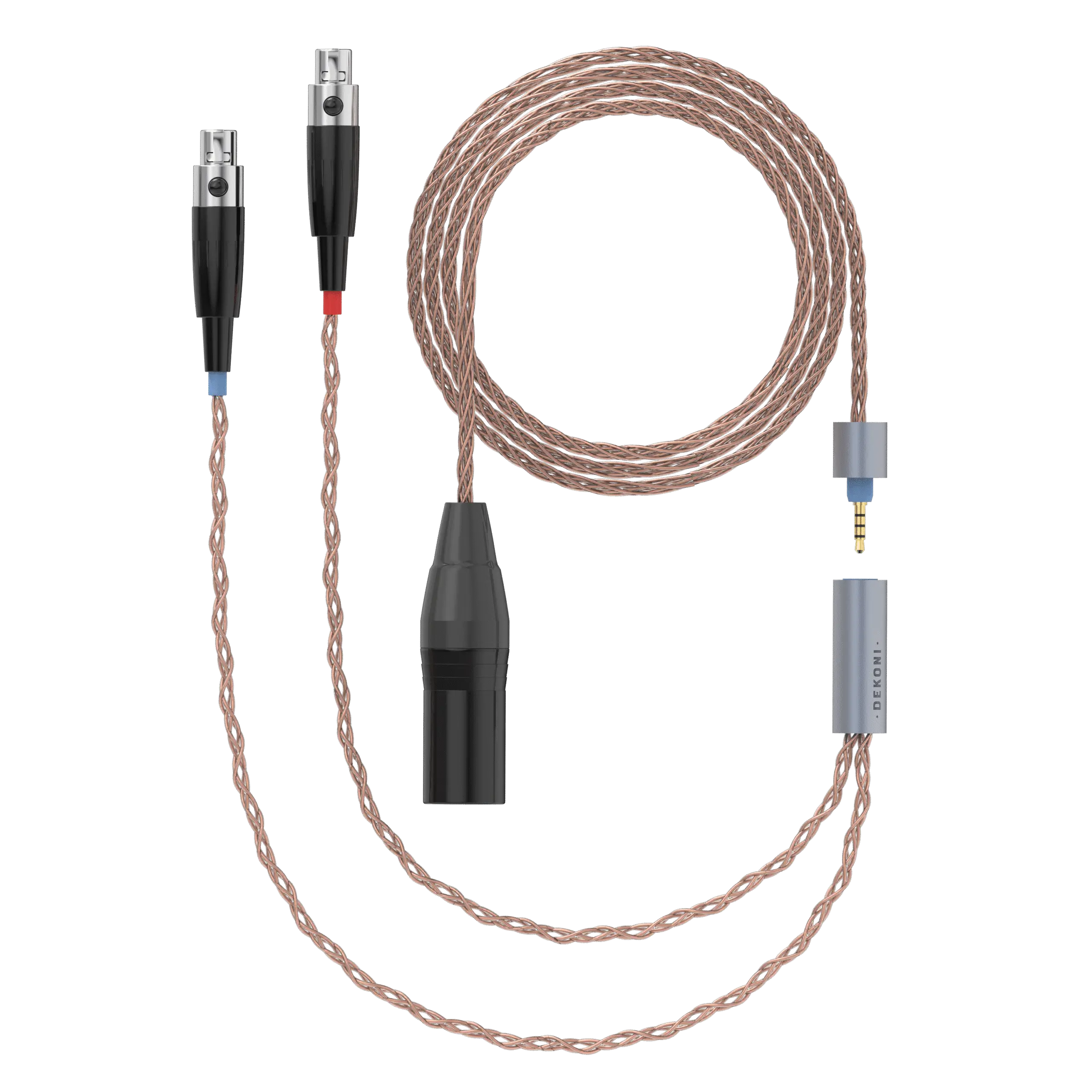 Dekoni Audio Ensemble 4-Pin XLR 64" PCUHD Cable with 4-pin Mini XLR Headphone Connectors