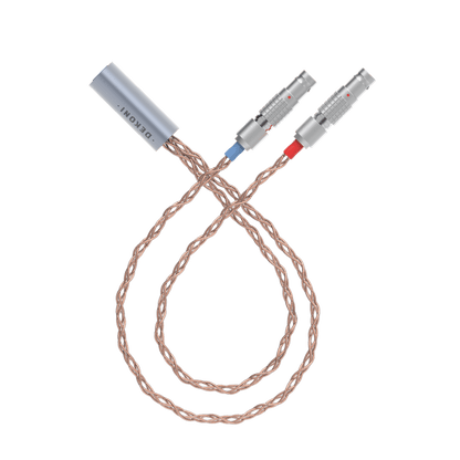 Dekoni Audio Ensemble 1/4" 64" PCUHD Cable with 2 Pin Utopia Lemo Headphone Connectors