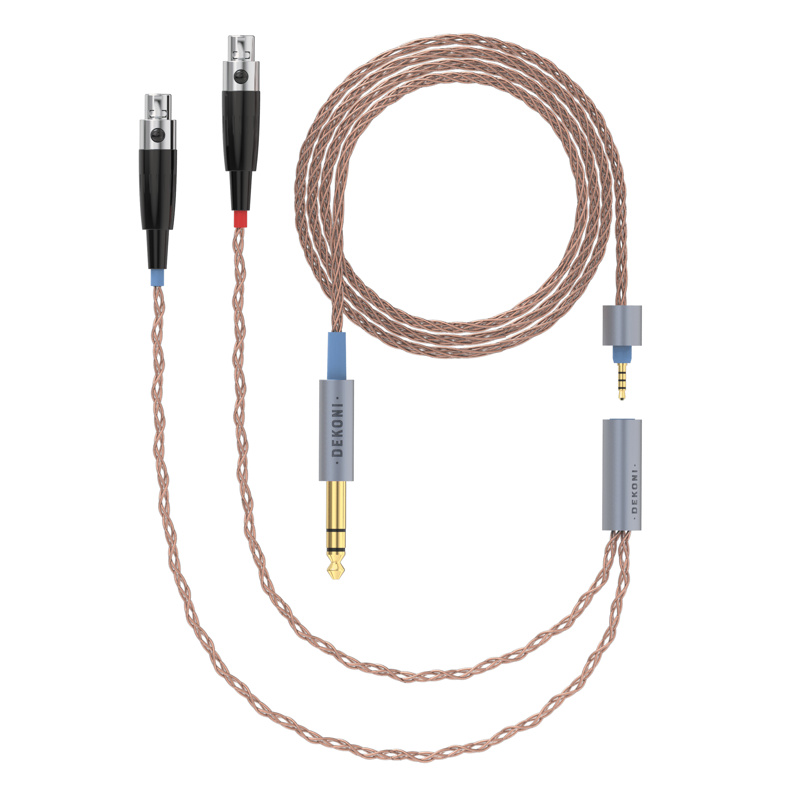 Dekoni Audio Ensemble 1/4" 64" PCUHD Cable with 4-pin Mini XLR Headphone Connectors