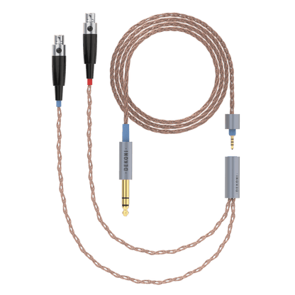 Dekoni Audio Ensemble 1/4" 64" PCUHD Cable with 4-pin Mini XLR Headphone Connectors