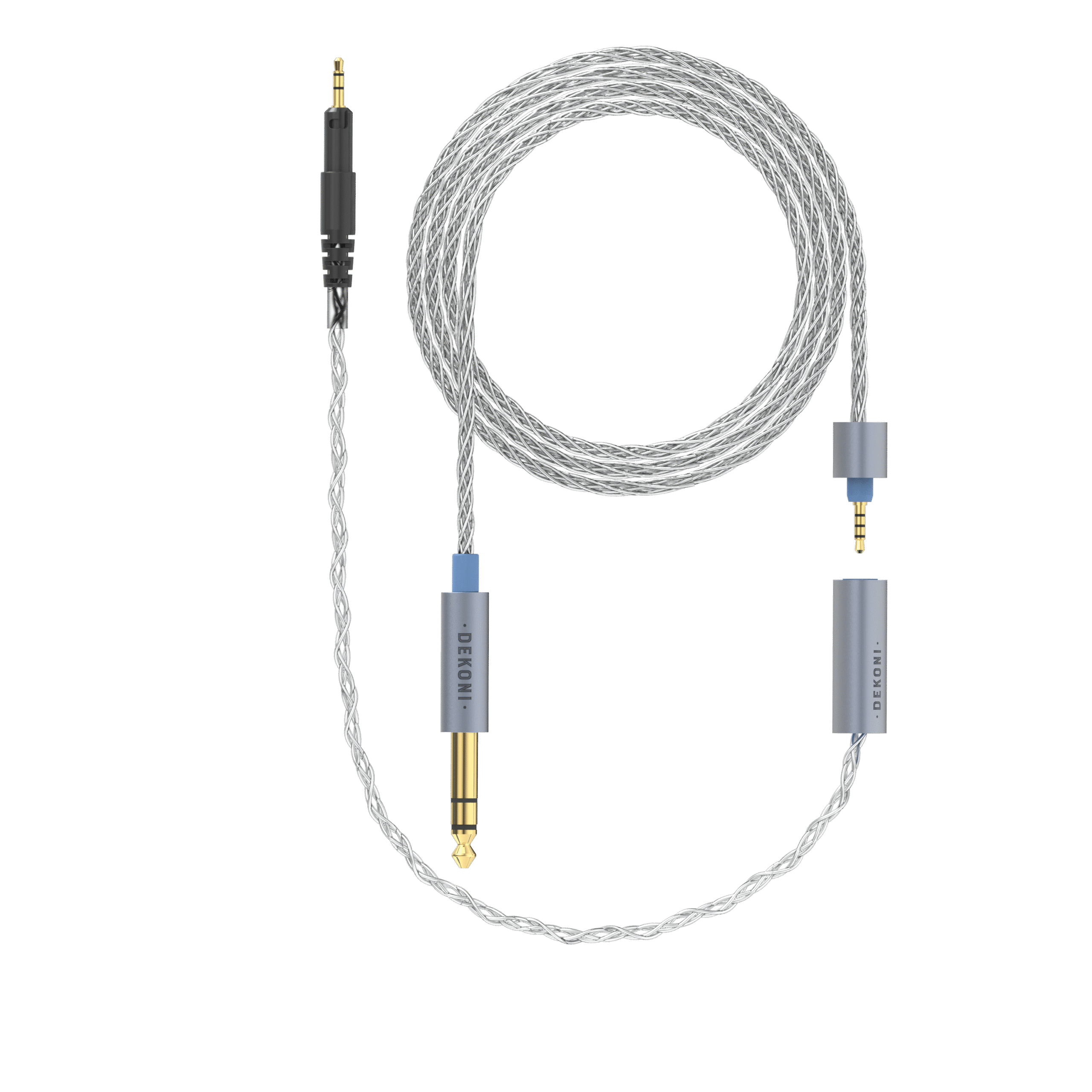 Dekoni Audio Ensemble 1/4" 64" Braided Cable with ATHM Headphone Connector