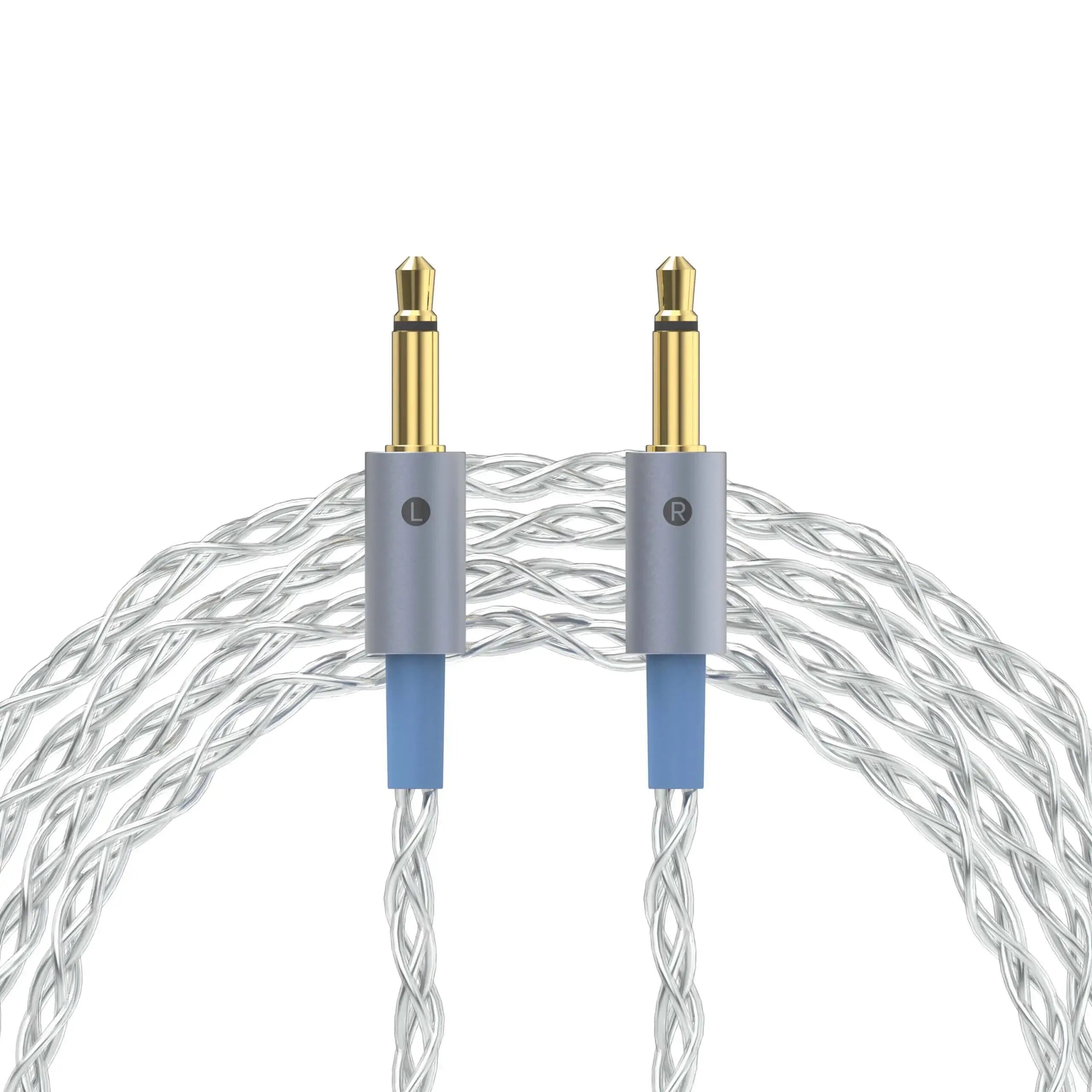 Dekoni Audio Ensemble 1/8" 64" Braided Cable with 3.5mm Headphone Connectors