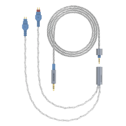 Dekoni Audio Ensemble 1/8" 64" Braided Cable with HD600 Headphone Connectors
