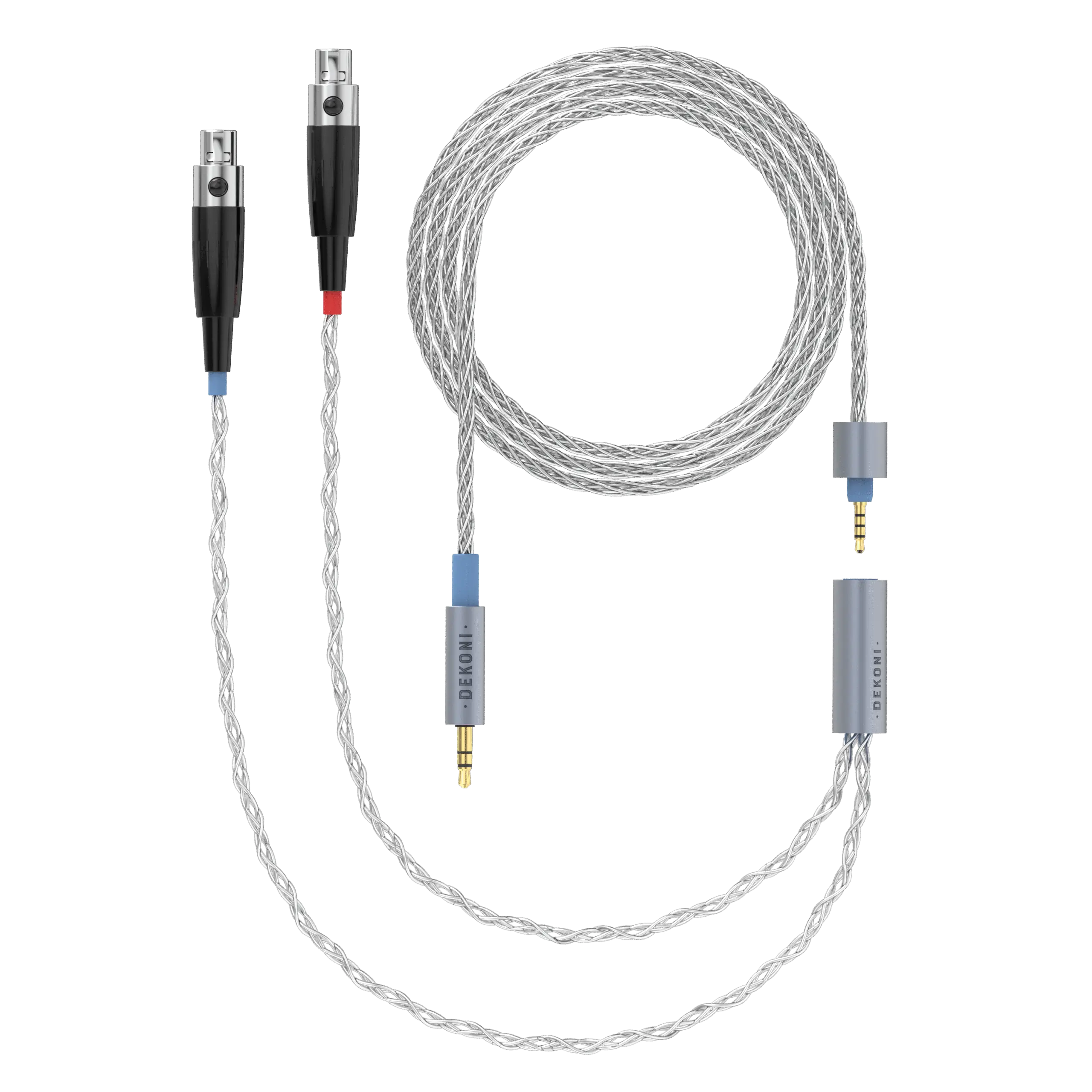 Dekoni Audio Ensemble 1/8" 64" Braided Cable with 4-pin Mini XLR Headphone Connectors
