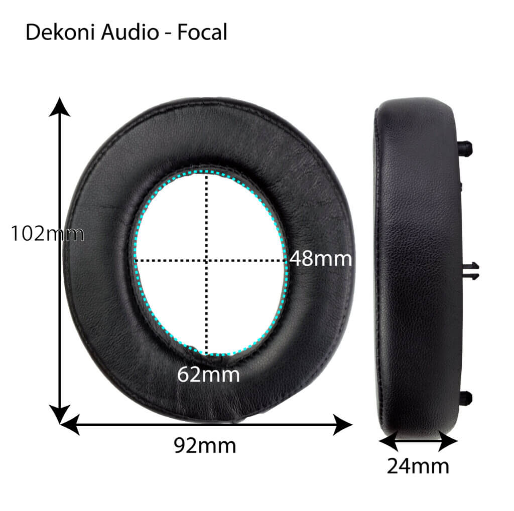 Dekoni Elite Hybrid replacement earpads for the Focal Utopia Series
