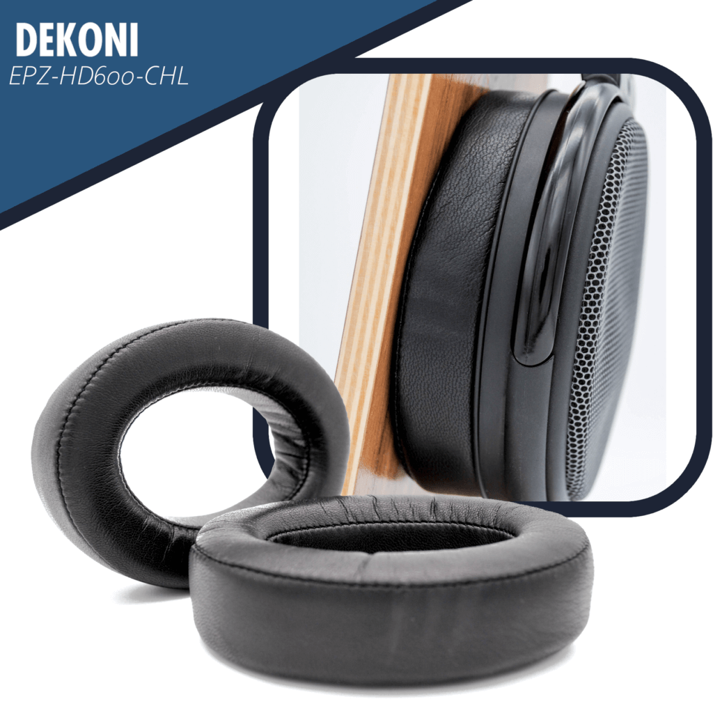 Dekoni Choice Leather replacement earpads for the Sennheiser HD6XX Series