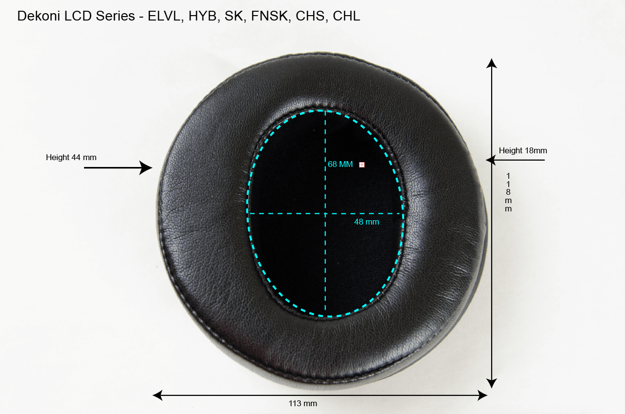 Dekoni Choice Leather replacement earpads for the Audeze LCD Series