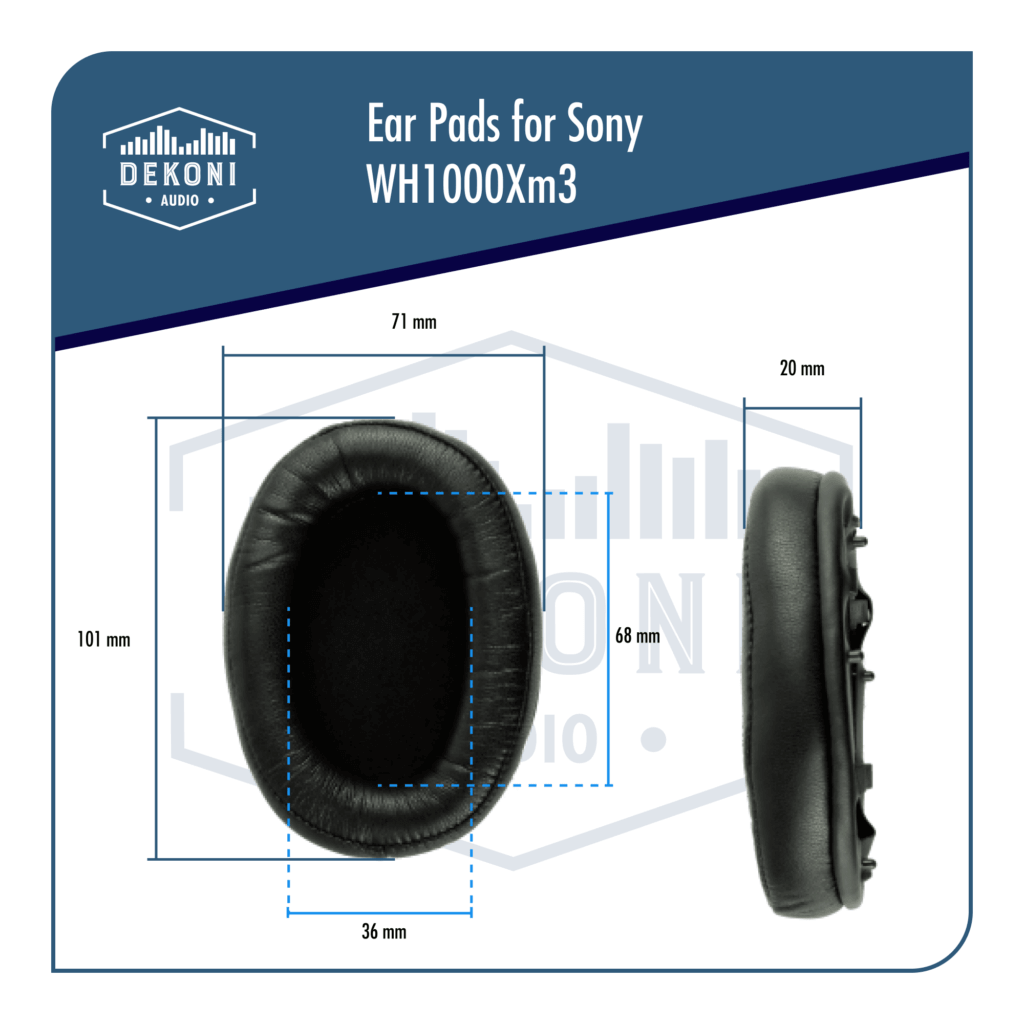 Dekoni Choice Leather replacement earpads for the Sony XM3 Noise